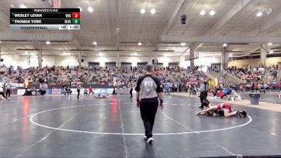 A 150 lbs Quarterfinal - Wesley Levan, Whitwell High School vs Thomas York, Station Camp High School