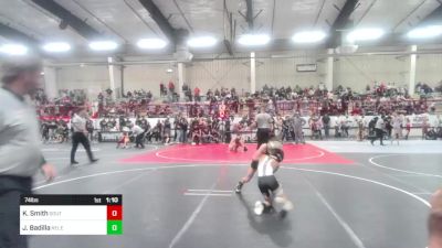 74 lbs Quarterfinal - Kanon Smith, Southwest Hammers vs Jasiah Badilla, Relentless