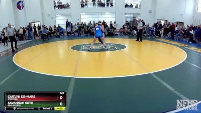 120 lbs Cons. Round 3 - Savannah Soto, King George vs Caitlyn De-mars, Stafford