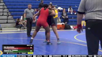 190 lbs 3rd Place Match - Ini Odumosu, Flossmoor (Homewood-F.) vs Makayla Torres, Toppenish (Girls)