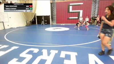 114 lbs Consi Of 4 - Mila Boucher, Middleborough vs Emilia Buggy, Northeast Metro Tech/Bishop Fenwick