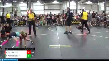 46 lbs Semis & 1st Wrestleback (8 Team) - Kinsley Kothenbeutel, Untouchables White vs Kemp Enriquez, No Escape Wrestling Academy