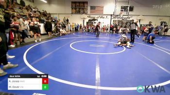 90 lbs Consi Of 4 - Ashton Jones, Broken Arrow Wrestling Club vs Myles Gover, Vinita Kids Wrestling