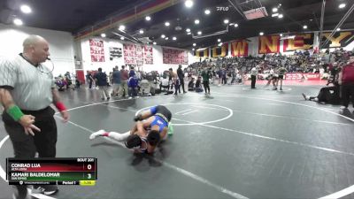 126 lbs Champ. Round 3 - Conrad Lua, Alta Loma vs Kamari Baldelomar, San Dimas