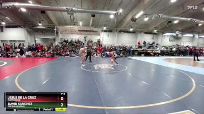 144 lbs Champ. Round 2 - Jesus De La Cruz, Northridge vs David Sanchez, Pueblo Central