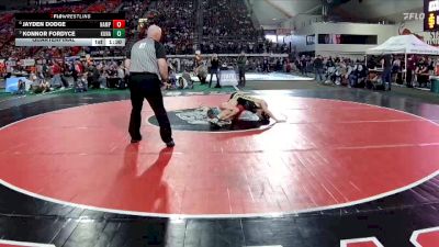 6A 138 lbs Quarterfinal - Konnor Fordyce, Kuna vs Jayden Dodge, Nampa