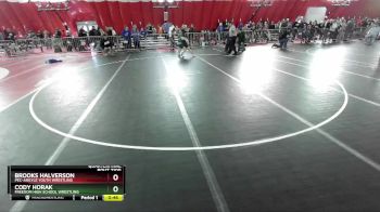 92 lbs Quarterfinal - Brooks Halverson, Pec-Argyle Youth Wrestling vs Cody Horak, Freedom High School Wrestling