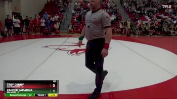 132 lbs Round 1 (16 Team) - Trey Denny, Oak Mountain vs Zander Samargia, Bob Jones