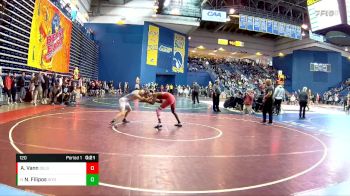 120 lbs Cons. Round 5 - Nikos Filipos, Wyoming Seminary vs Amari Vann, Delsea