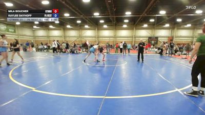 125 lbs Semifinal - Mila Boucher, NE Whale - GHSE vs Kaylee Dayhoff, PA West Black - GHSE