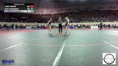 175 lbs Quarterfinal - Laney Horine, Unattached vs Riley Samarripa, Harrah