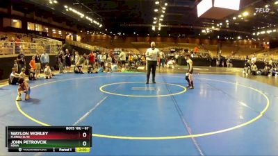 67 lbs Quarterfinal - John Petrovcik, NBWA vs Waylon Worley, Florida Elite