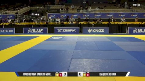 Isaque Rêgo Lima vs Vinicius Silva Barbeito Vogel 2026 Pan Jiu Jitsu IBJJF Championship