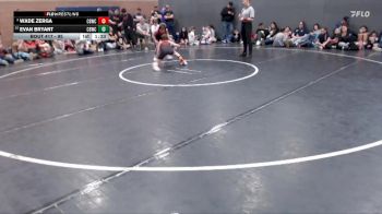 95 lbs Cons. Round 2 - Wade Zerga, Challis Blackheart Wrestling Club vs Evan Bryant, Challis Blackheart Wrestling Club