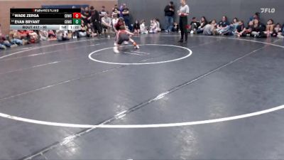 95 lbs Cons. Round 2 - Wade Zerga, Challis Blackheart Wrestling Club vs Evan Bryant, Challis Blackheart Wrestling Club
