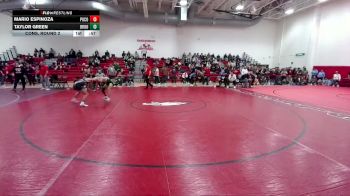 120 lbs Cons. Round 2 - Taylor Green, Broomfield vs Mario Espinoza, Pueblo County