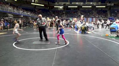 72 lbs Quarterfinal - Maci Hodak, Youngsville vs Aunnika Imler, Claysburg-Kimmel