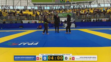 LAYLA ELOAH ALVES LAIOLA vs HELLENA SOPHIA RODRIGUES PEREIRA 2026 FPJJ Circuito Paulista GI Etapa 3
