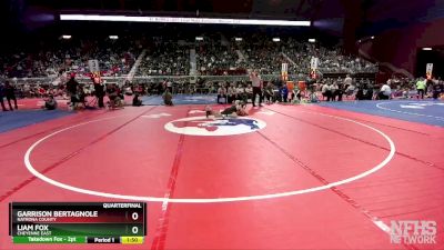 4A-150 lbs Quarterfinal - Garrison Bertagnole, Natrona County vs Liam Fox, Cheyenne East