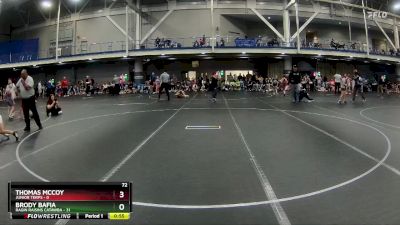 72 lbs Round 4 (6 Team) - Brody Bafia, Ragin Raisins Catawba vs Thomas McCoy, Junior Terps