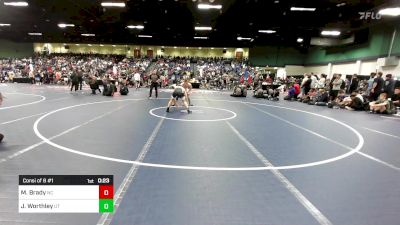 138 lbs Consi Of 8 #1 - Maximus Brady, NC vs Jason Worthley, UT