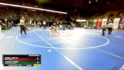 126 Class 1 lbs Quarterfinal - Jesse Lane III, Brentwood vs Xavier Myers, Lafayette County