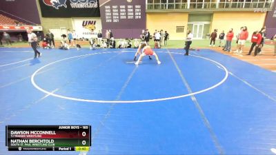 165 lbs Cons. Round 6 - Dawson McConnell, TJ Trained Wrestling vs Nathan Berchtold, South St. Paul Wrestling Club