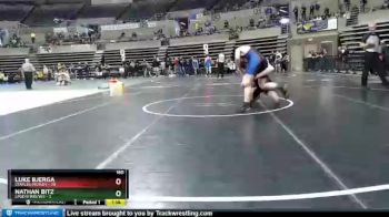 160 lbs Semis & 1st Wrestleback (8 Team) - Nathan Bitz, LPGE/B Wolves vs Luke Bjerga, Staples-Motley