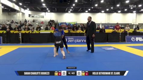 Hollie Gethsemane St. Claire vs Sarah Charlotte Boukezzi 2025 World IBJJF Jiu-Jitsu No-Gi Championship