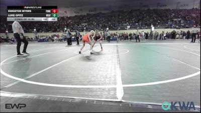 110 lbs Consi Of 16 #2 - Kingston Myers, Powerhouse Wrestling vs Luke Opitz, Weatherford Youth Wrestling