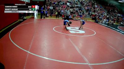 43-48 lbs Round 2 - Carson Himes, Southmoreland vs Benett Horvat, Yough