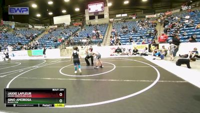 70 lbs Quarterfinal - Gino Amorosa, Black Fox vs Jaxxe Lafleur, Salina Wrestling Club