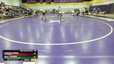 120 lbs Cons. Round 5 - Riley Sumner, Purler Wrestling Academy vs Carson Owens, STL Warrior