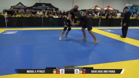 Rafael Natal Diniz Franca vs Michael A. Petruzzi 2026 Pan IBJJF Jiu-Jitsu No-Gi Championship