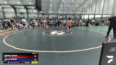 145 lbs Cons. Round 1 - Sophia Zesati, WA vs Kaylie Baker, WA