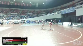 6A-113 lbs Cons. Round 2 - Cody Rinard, Sandy vs Skyler Olson, Oregon City