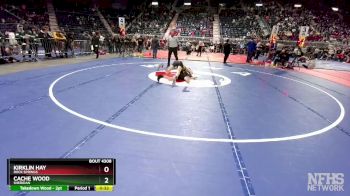 4A-113 lbs Cons. Round 3 - Kirklin Hay, Rock Springs vs Cache Wood, Sheridan