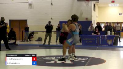 87 lbs Cons. Round 2 - Mason Parsons, Sons Of Thunder Wrestling vs Lukas Poloncic, NYAC