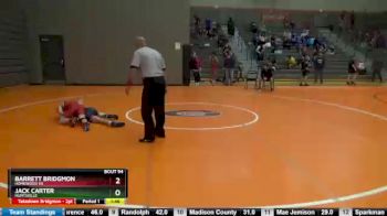 108 lbs Round 3 - Barrett Bridgmon, Homewood HS vs Jack Carter, Huntsville
