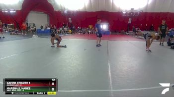 106 lbs Round 1 (16 Team) - Marshall Hanke, West Bend East vs Xavier Athlete 1, Random Lake