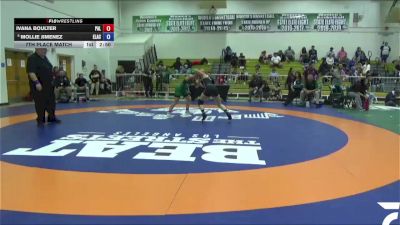 117 lbs 7th Place Match - Mollie Jimenez, East Los Angeles College vs Ivana Boulter, Palomar College