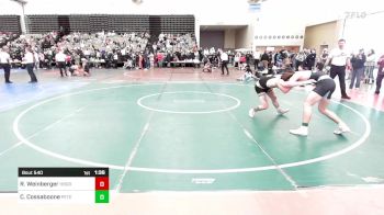 165-A lbs Quarterfinal - Rhys Weinberger, Hillsborough vs Charley Cossaboone, Petersburg Punishers