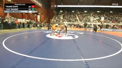 2A-157 lbs Cons. Round 2 - Clay Teichert, Cokeville vs Wudzie Zaato, Sundance