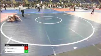 120 lbs Quarterfinal - William Sprenger, Valentine vs Kolten Powers, Sheridan WC