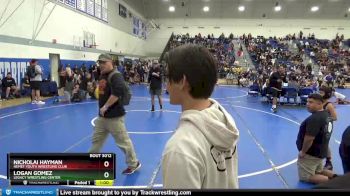 71 lbs Round 1 - Nicholai Hayman, Hemet Youth Wrestling Club vs Logan Gomez, Legacy Wrestling Center