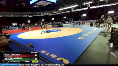 132 lbs Cons. Round 3 - Nicholas Warren, Emerald Ridge vs Wyatt Trogden, North Kitsap