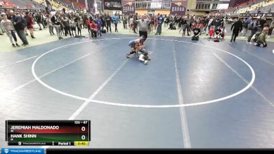 67 lbs Quarterfinal - Jeremiah Maldonado, IN vs Hank Shinn, IA