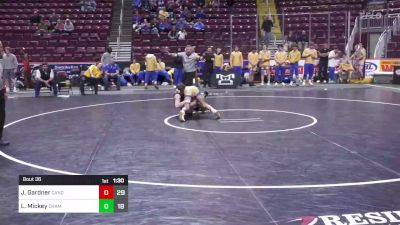 145 lbs Round Of 16 - Josiah Gardner, Canon Mcmillan vs Logan Mickey, Chambersburg Area