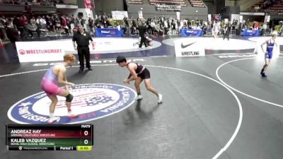 150 lbs Cons. Round 4 - Kaleb Vazquez, Royal High School Wrestling vs Andreaz Hay, Ground Creatures Wrestling