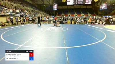 120 lbs Rnd Of 64 - Darren Miniconzi, Jr., PA vs Kaleb Blackner, UT